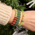 Liens de grenouille d'arbre | Bracelet Kismet Original | Vert x Argent